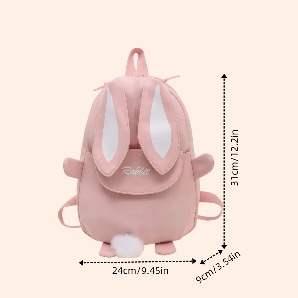 Custom Embroidered Bunny Backpack, Toddler Rucksack, Personalized Easter Bag